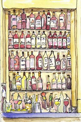 Sketch-Wine -Bottles
